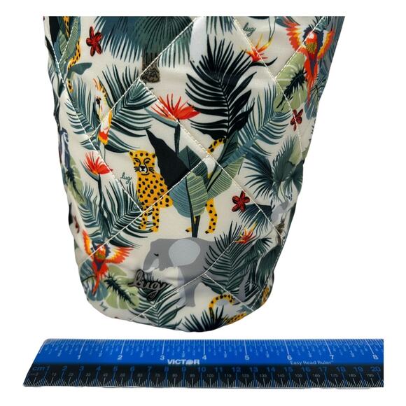 Lug Tumbler Storage Bag Wildlife Cream Travel Quilted Toiletry Wipe Clean Tote - Picture 14 of 15